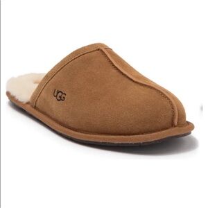 NEW UGG Pearle Faux Fur Lined Scuff Slipper Chestnut Size 6